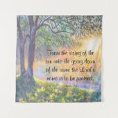 Tenture Psaume 113:3 (Devant)