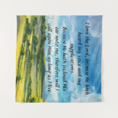 Tenture Psaume 116:1-2 (Devant (Horizontal))