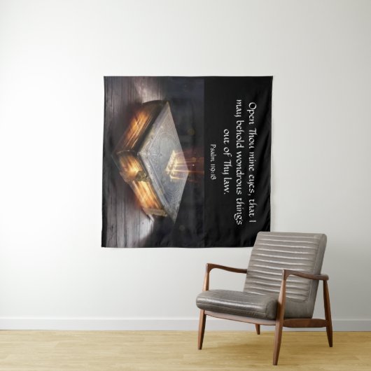 Tenture Psaume 119:18 (En situation (horizontale))