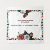 Tenture Psaume 11:5, No Violence (Devant)