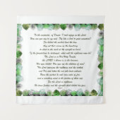 Tenture Psaume 11 Conception des Écritures pour l'Art Vers (Devant)