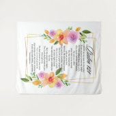 Tenture Psaume 121 Cadre géométrique floral (Devant (Horizontal))