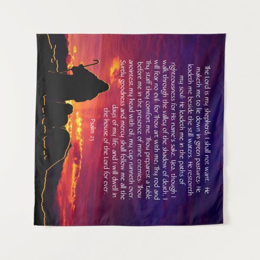 Tenture Psaume 23 (Devant (Horizontal))