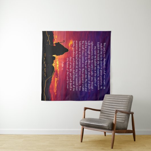 Tenture Psaume 23 (En situation (horizontale))