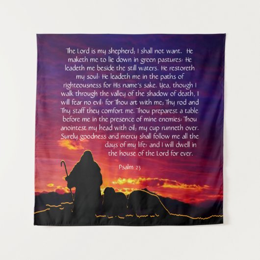 Tenture Psaume 23 (Devant)