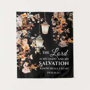 Tenture Psaume 27:1 Le Seigneur est ma Lumière et ma Bible