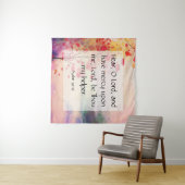 Tenture Psaume 30:10 (En situation (horizontale))