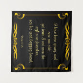 Tenture Psaume 37:25 (Devant (Horizontal))