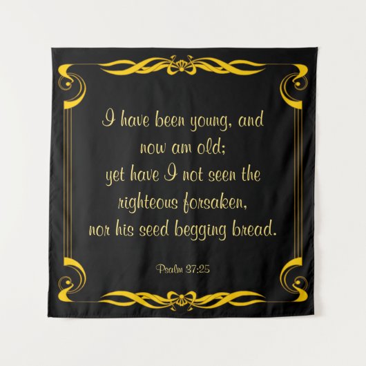 Tenture Psaume 37:25 (Devant)
