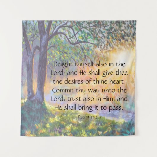 Tenture Psaume 37:4-5 (Devant)