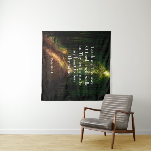 Tenture Psaume 86:11 (En situation (horizontale))