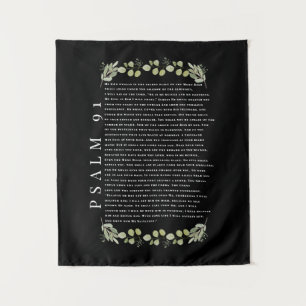 Tenture Psaume 91 Beau Eucalyptus Feuille chrétien