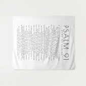 Tenture Psaume Minimale 91 Verse Sur Ma Famille Chrétienne (Devant (Horizontal))