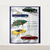 Tenture Publicité automobile de Frazer en 1951 (Devant)