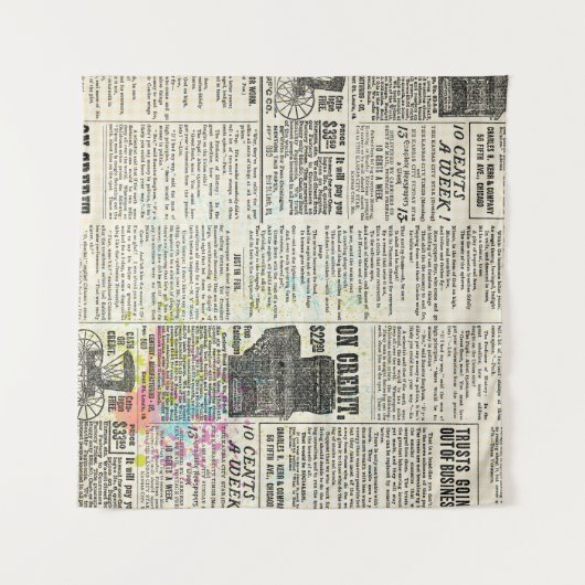 Tenture publicité vintage (Devant (Horizontal))