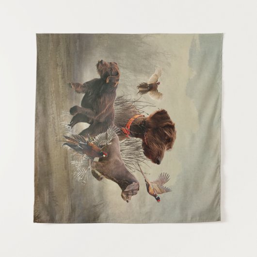 Tenture Pudelpointers, Chasse faisan (Devant (Horizontal))