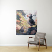 Tenture Puffin Bird Portrait Animal Peinture Faune Gratuit (En situation)