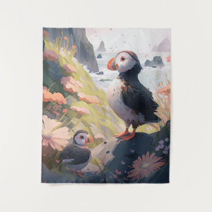 Tenture Puffin Bird Portrait Animal Peinture Faune Gratuit