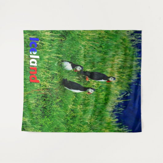 Tenture Puffins (Devant (Horizontal))