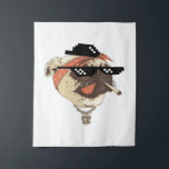 Tenture Pug Life Blanket<br><div class="desc">Wall Art Decor: Good idea for home interior walls decor such as living room,  bedroom,  kitchen,  bathroom,  guest room,  office and others,  also be good gift ideas for your friends. Wall art paintings use high quality waterproof sunfast Blanket material</div>