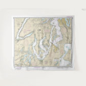 Tenture Puget Sound Partie sud Graphique nautique 18448 (Devant (Horizontal))