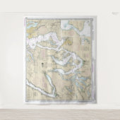 Tenture Puget Sound Partie sud Graphique nautique 18448 (Devant)
