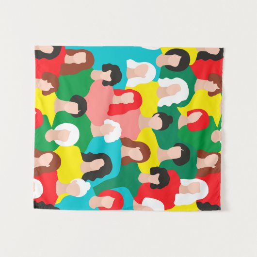 Tenture Puissance des filles (Devant (Horizontal))