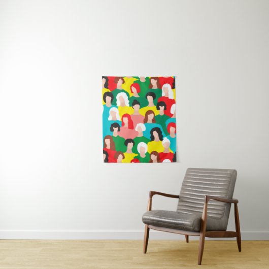 Tenture Puissance des filles (En situation)