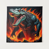 Tenture Puissance du crocodile (Devant)