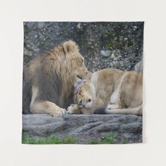 Tenture Puissant amour Lion (Devant)