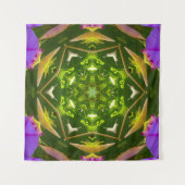 TENTURE PURPLE AND GREEN ABSTRACT DRAWING. SAMER BRASIL. 4 (Devant)