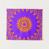Tenture Purple and Orange Sun Rays (Devant (Horizontal))