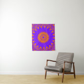 Tenture Purple and Orange Sun Rays (En situation)