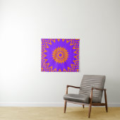Tenture Purple and Orange Sun Rays (En situation (horizontale))
