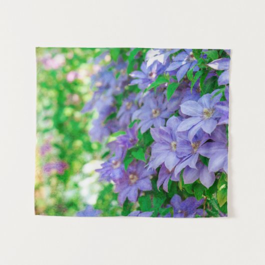 Tenture Purple Clematis flower (Devant (Horizontal))