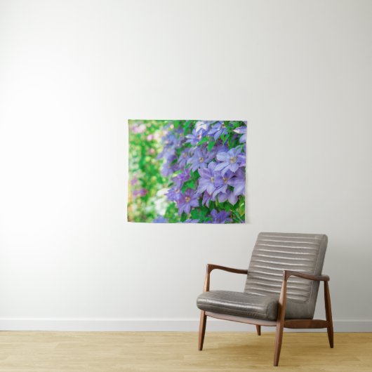 Tenture Purple Clematis flower (En situation (horizontale))