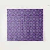 Tenture Purple Mandala Kaleidoscope (Devant (Horizontal))