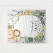 Tenture Purple mignon jungle bébé animaux douche arrière-p (Devant (Horizontal))