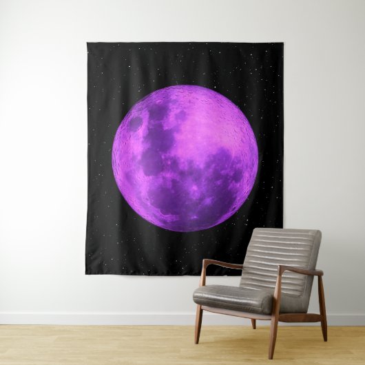 Tenture Purple Moon - Stations spatiales- (En situation)