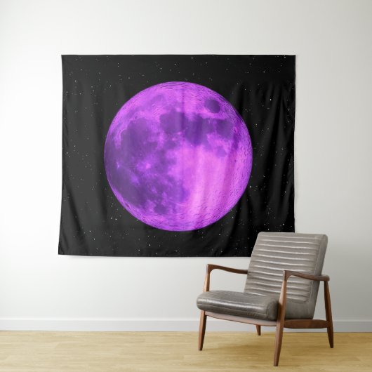 Tenture Purple Moon - Stations spatiales- (En situation (horizontale))