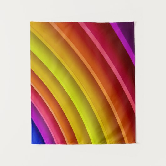 Tenture Purple, red, and yellow rainbow column (Devant)