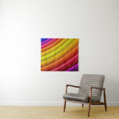 Tenture Purple, red, and yellow rainbow column (En situation (horizontale))