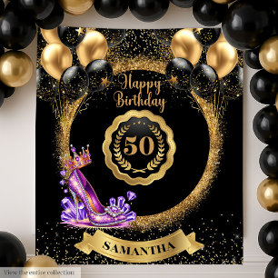 Tenture Purple talons hauts 50e anniversaire arrière-plan