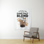 Tenture Purr-fect Blend : Cat and Coffee Art for Pet Lover (En situation)
