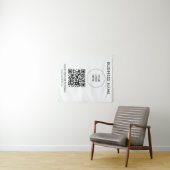 Tenture QR Code Événement Séminaire Partie Logo Modèle tex (En situation (horizontale))