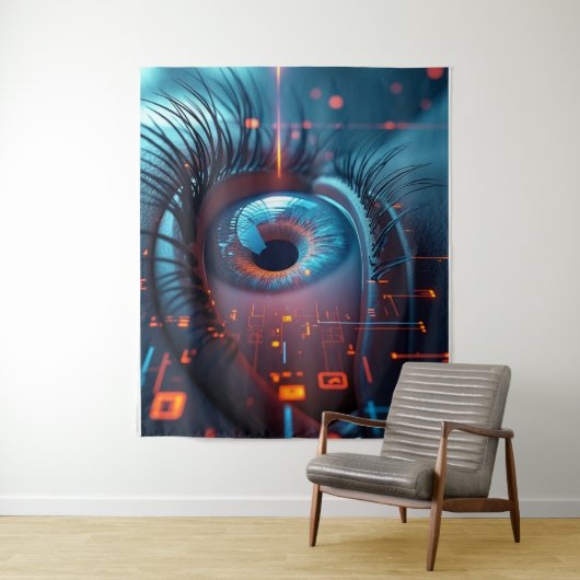 Tenture Quantum Eye tapestry (En situation)