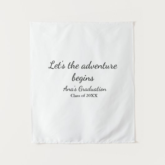 Tenture que l'aventure commence promotion 20XX (Devant)