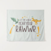 Tenture Que le monde entende votre rugissement (Devant (Horizontal))