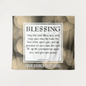 Tenture QUE LE SEIGNEUR VOUS BÉNISSE Nombres 6:24-26 Églis (Devant (Horizontal))