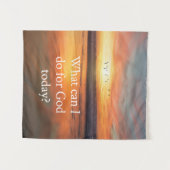 Tenture Que puis-je faire pour Dieu ? (Devant (Horizontal))